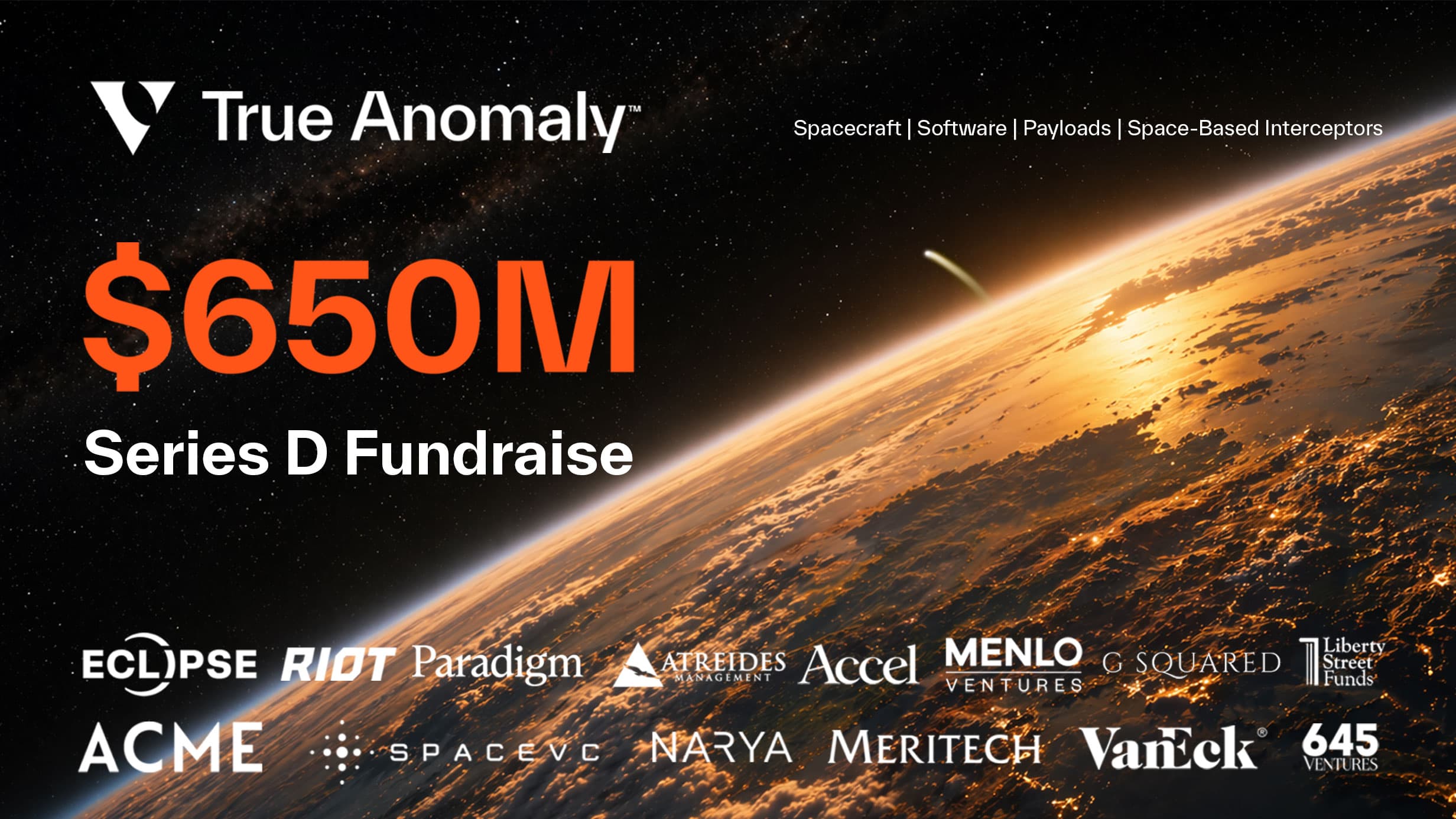 트루 아노말리 — 시리즈D 공식 발표 뉴스포스트('Our Series D Fundraise: $650M Raised', 4.28.2026)의 썸네일로, 이번 투자 라운드 기사의 주제와 직접 연결된 이미지
